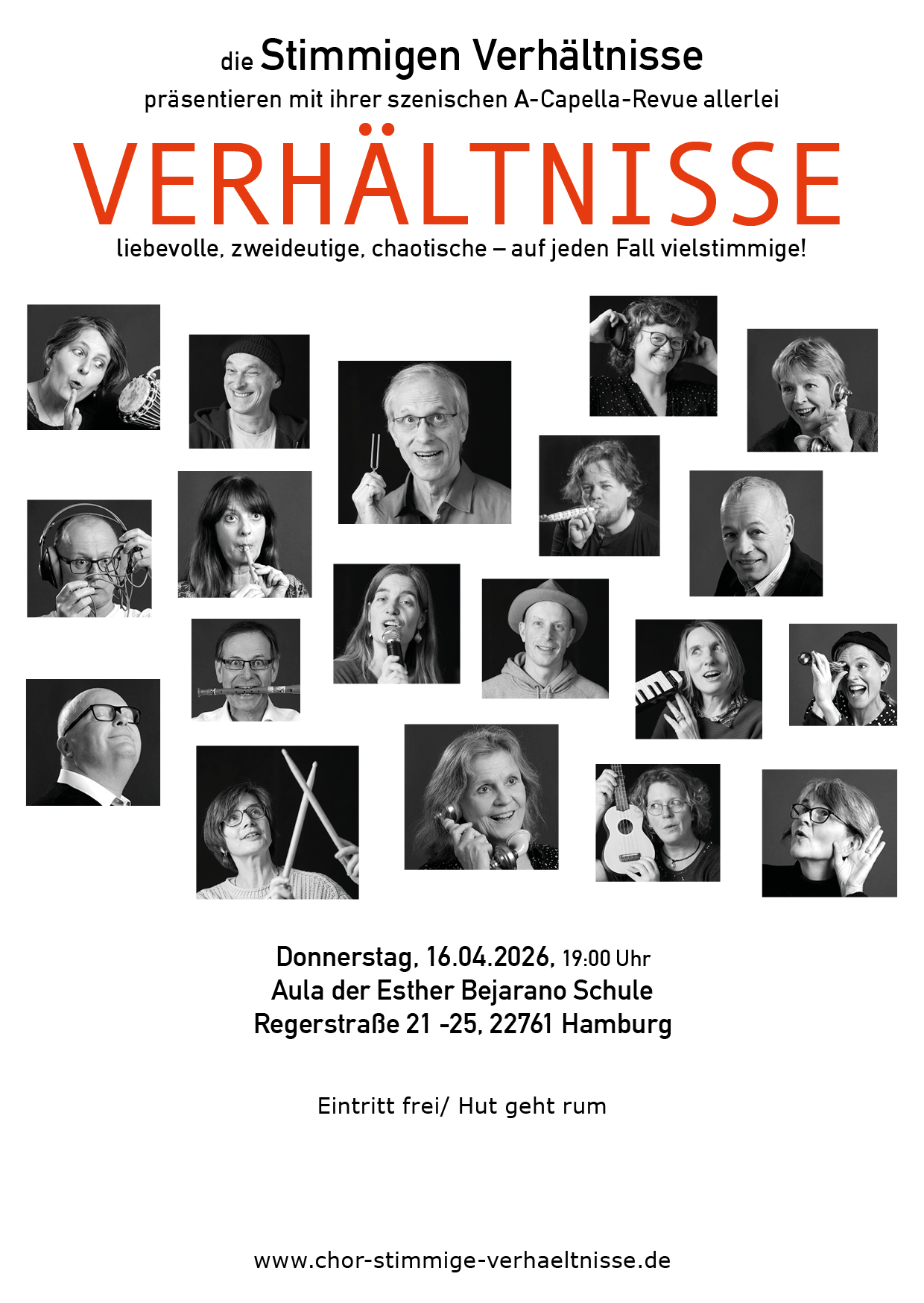 Verhältnisse, eine szenische A-Cappella-Revue